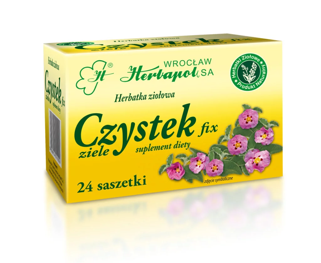 HERBAPOL WROCŁAW Czystek Fix – 100% ziele czystka, 24 saszetki