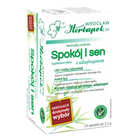 HERBAPOL WROCŁAW Spokój i Sen z Adaptogenem – 24 saszetki