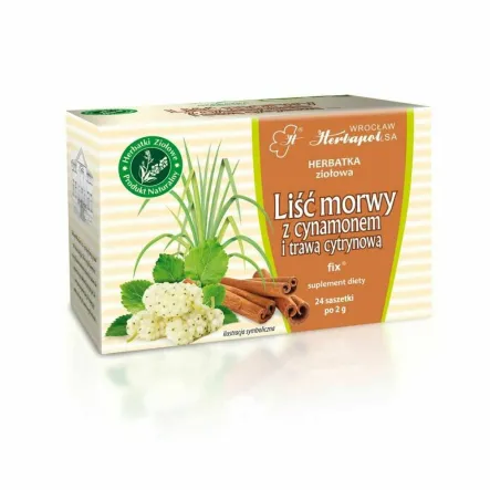 HERBAPOL WROCŁAW Liść Morwy z Cynamonen i Trawą Cytrynową