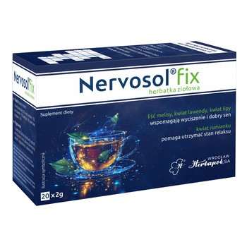 HERBAPOL WROCŁAW Nervosol Fix, herbatka ziołowa, saszetki, 2 g x 20 szt