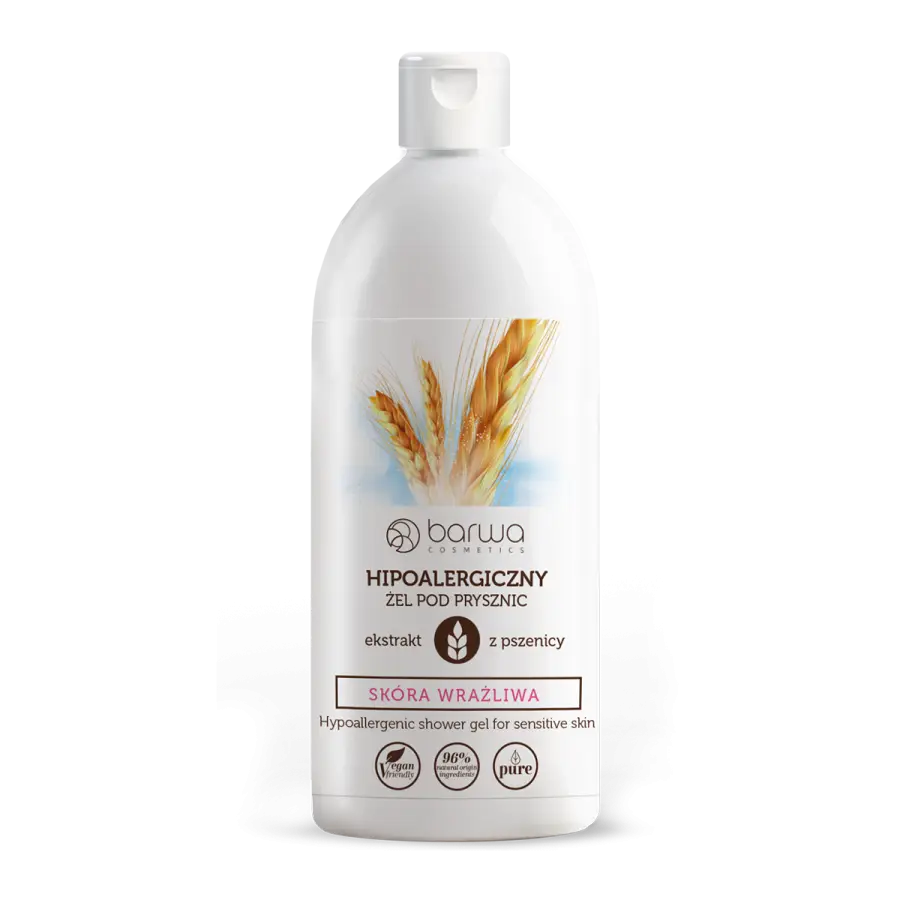 BARWA Hipoalergiczny żel pod prysznic z ekstraktem z pszenicy - skóra wrażliwa 400 ml