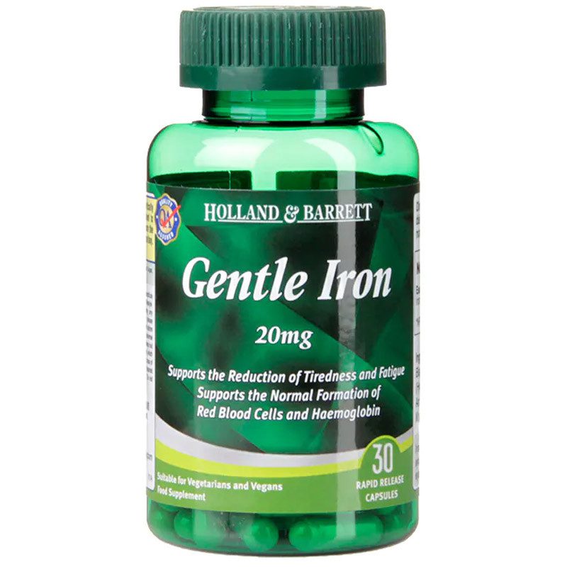 HOLLAND & BARRETT  Gentle Iron Żelazo 20mg 30 kaps