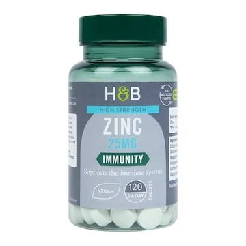 Holland & Barrett High Strength Zinc 25 mg – Cynk, 120 tabletek