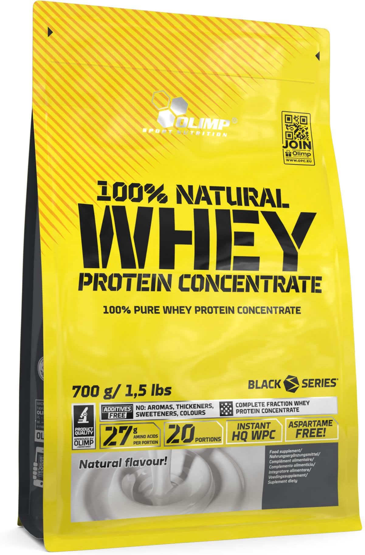 Olimp 100% Natural Whey Protein Concentrate (bezsmakowe) - 700 g