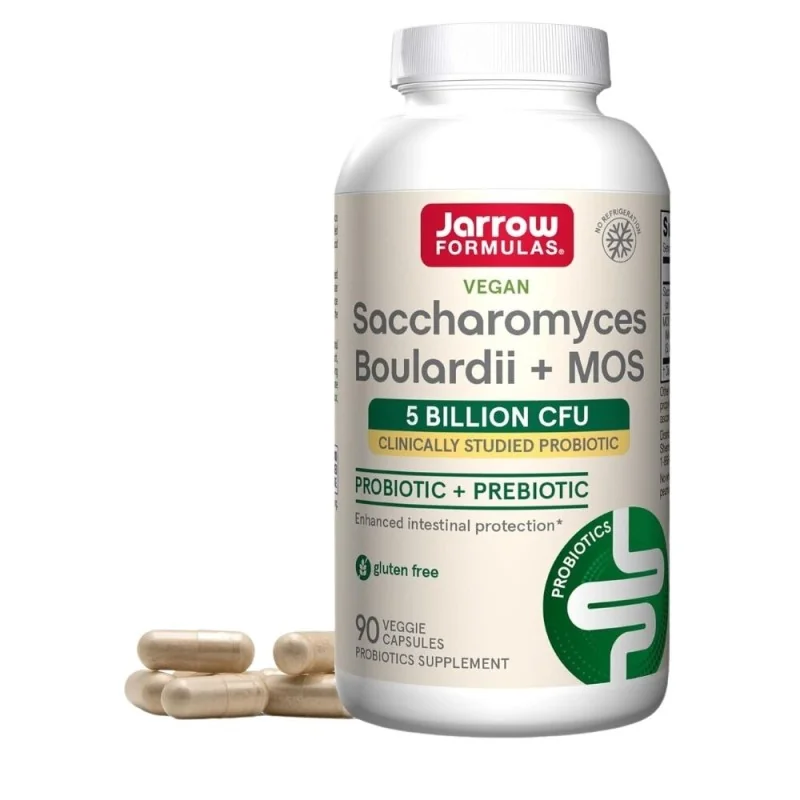JARROW FORMULAS Saccharomyces Boulardii Plus MOS, 5 miliardów, 90 vcap