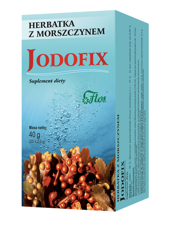 FLOS Jodofix, herbatka z morszczynem, morszczyn FIX, saszetki 20x2gramy