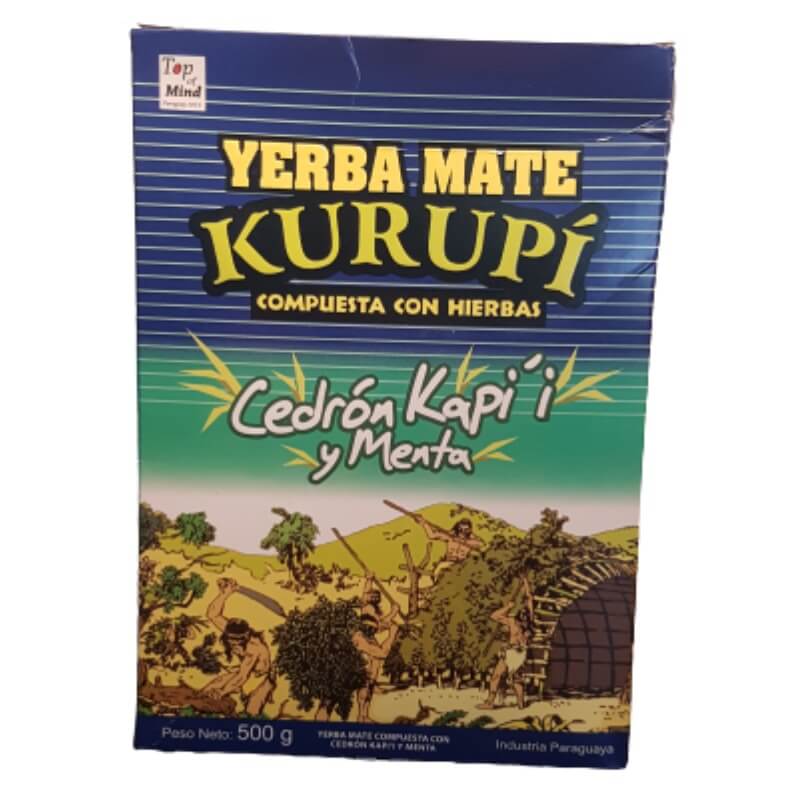 KURUPI Herbata Yerba Mate CEDRON KAPI MENTA 500g