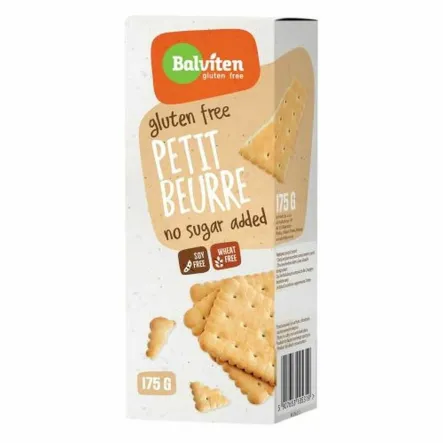 BALVITEN Herbatniki Petit Beurre, bez cukru, bezglutenowe 175 g