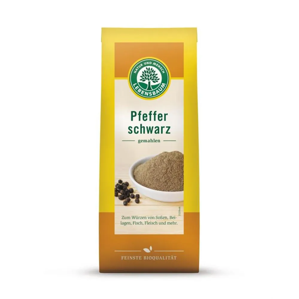LEBENSBAUM Pieprz Czarny Mielony BIO 50 g
