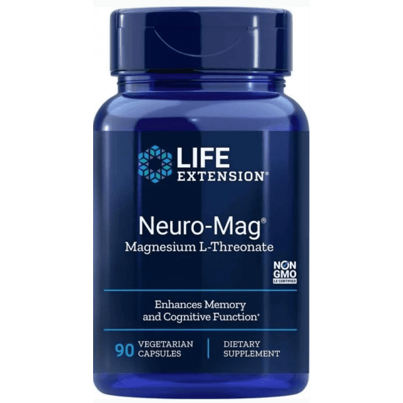 LIFE EXTENSION Neuro-Mag® Treonian Magnezu, Magnesium L-Threonate 90 kaps