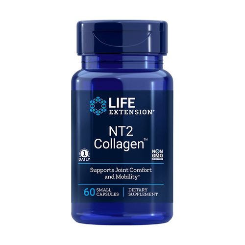 LIFE EXTENSION NT2 Collagen™ 40 mg – niezdenaturowany kolagen typu II, 60 kapsułek