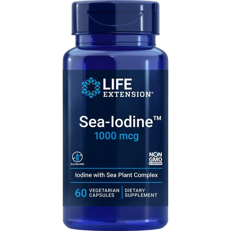 LIFE EXTENSION Sea-Iodine  1000 mcg (Jod Morski) - 60 kapsułek