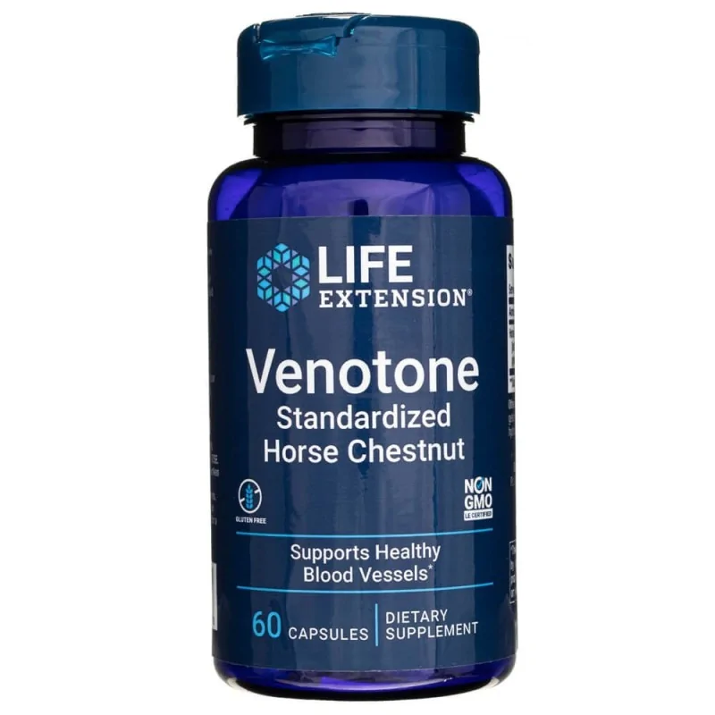LIFE EXTENSION Venotone (Ekstrakt z Kasztanowca 20% Escyny) - 60 kapsułek