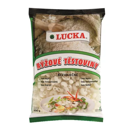 LUCKA Makaron ryżowy kolanka bezglutenowy 300 gram