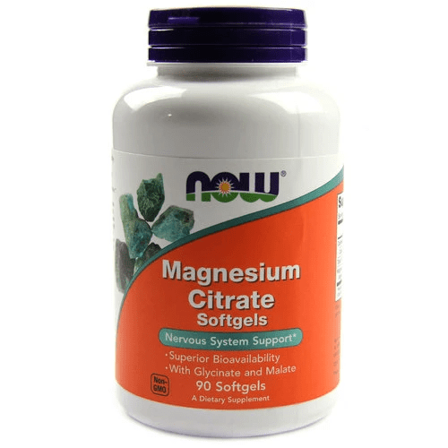 NOW FOODS  Magnesium Citrate - Cytrynian Magnezu 90 softgels