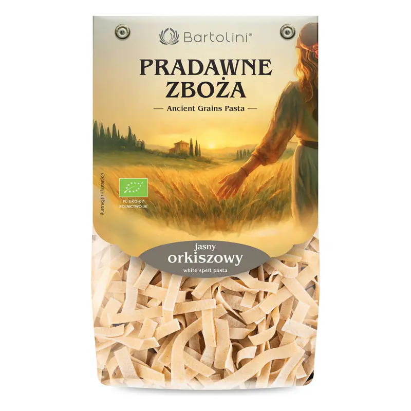BARTOLINI Makaron orkiszowy Bio - Pradawne Zboża wstążka 250g