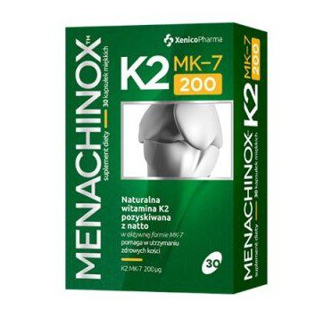XENICO PHARMA MENACHINOX K2 MK7 200 - 30 kapsułek miękkich