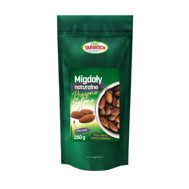 TARGROCH Migdały prażone, solone 250 gram