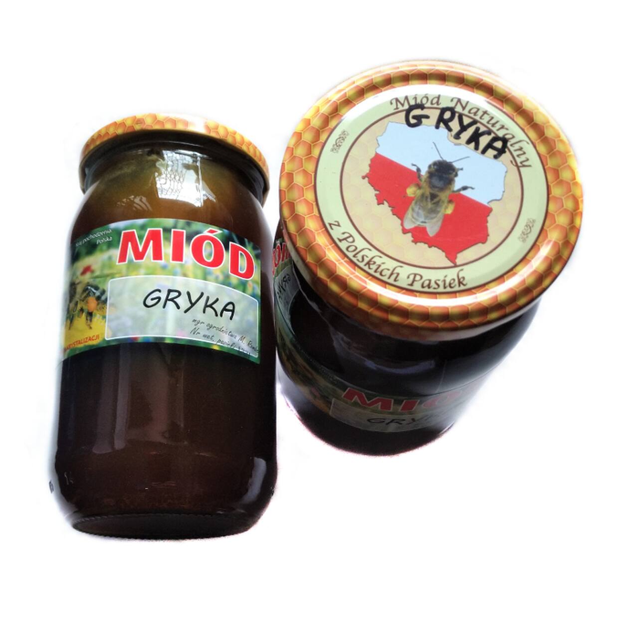 MIÓD GRYCZANY z polskiej pasieki z Mazowsza 1100g