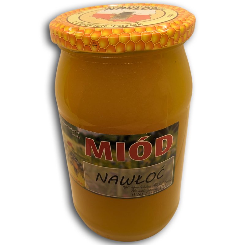 MIÓD NAWŁOCIOWY Polska pasieka z Mazowsza 1100g