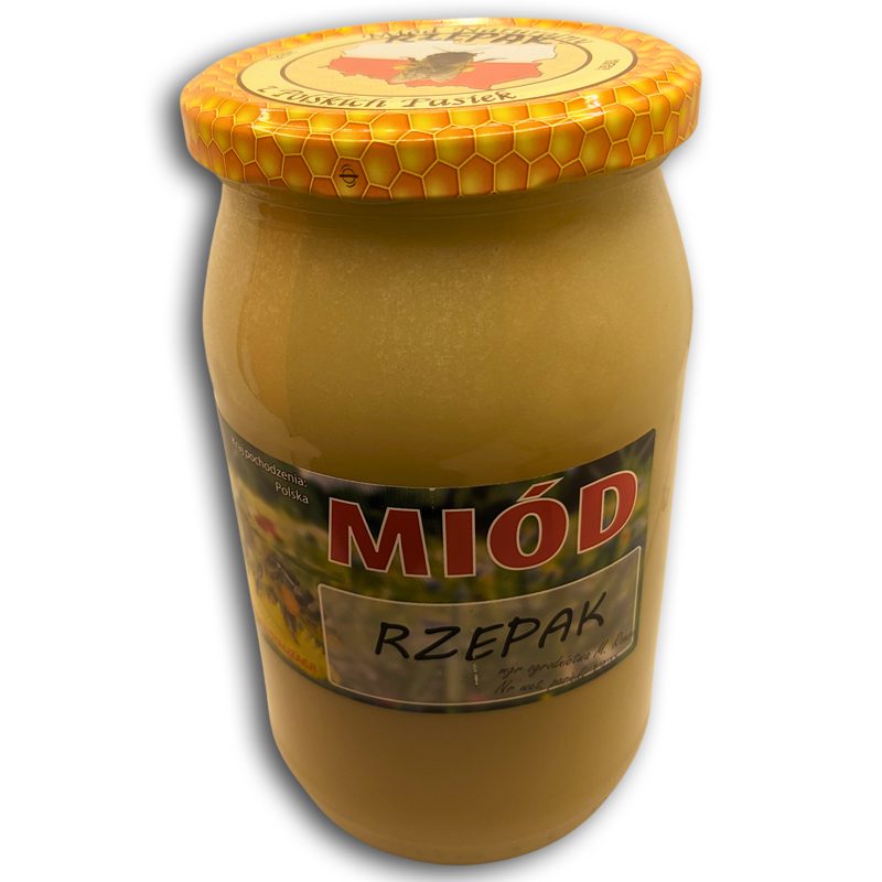 MIÓD RZEPAKOWY Pasieka polska z Mazowsza 1100g