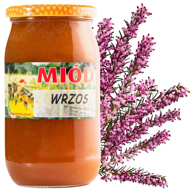 MIÓD WRZOSOWY Polska pasieka z Mazowsza 1100g