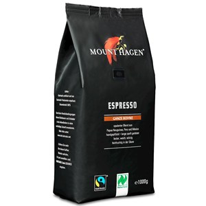 MOUNT HAGEN Kawa Ziarnista Arabica 100 % Espresso Fair Trade BIO 1 kg