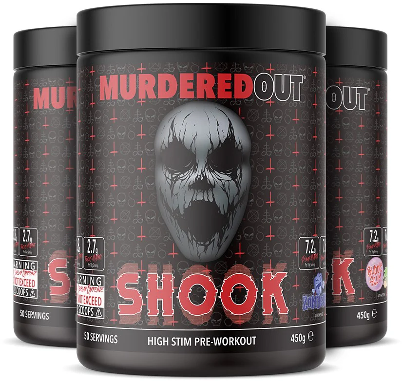 MURDERED OUT SHOOK high stim pre - workout 450g