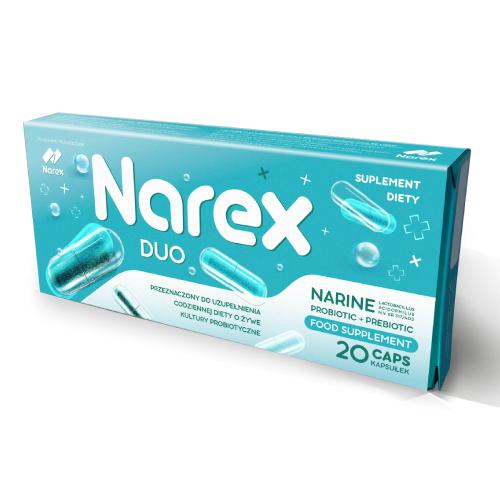 Probiotyk Narine - Narex Duo, 20 kaps.