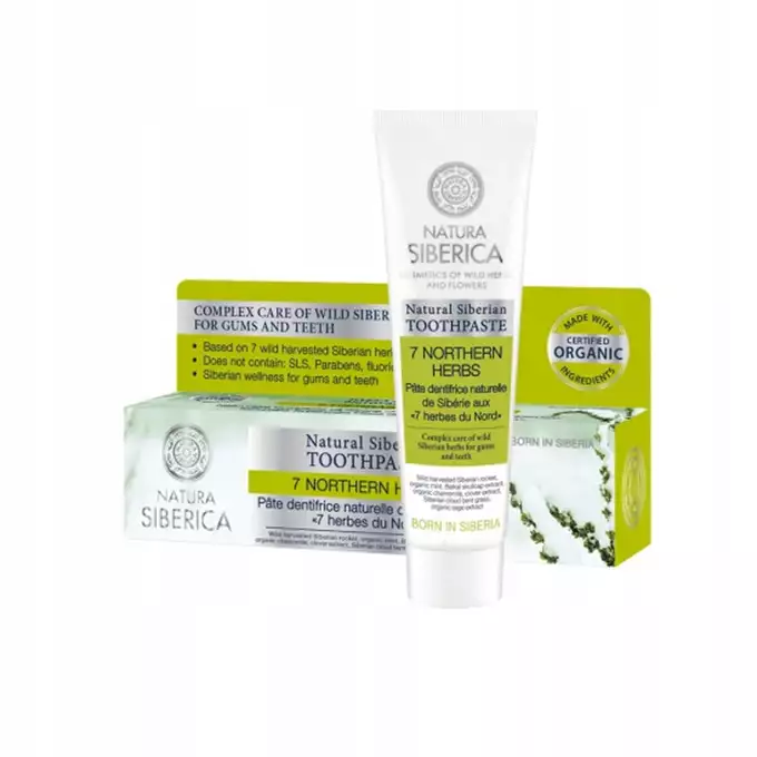 NATURA SIBERICA Naturalna Pasta do Zębów z 7 Ziołami z Północy 100 ml