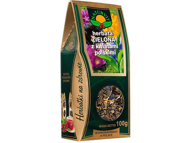 NATURA WITA Herbata Zielona z kwiatami Polskimi 100g