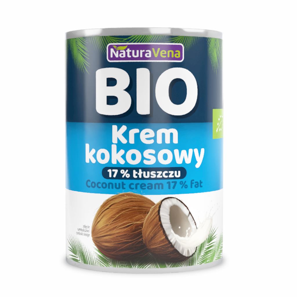 NATURAVENA – Krem kokosowy BIO 17% – 400 ml