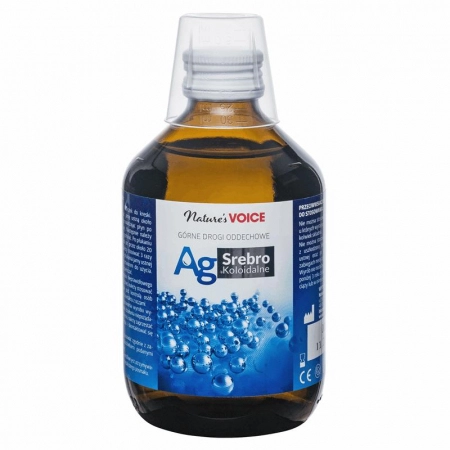 Nature's Voice Srebro koloidalne AG szkło - wyrób medyczny 300ml