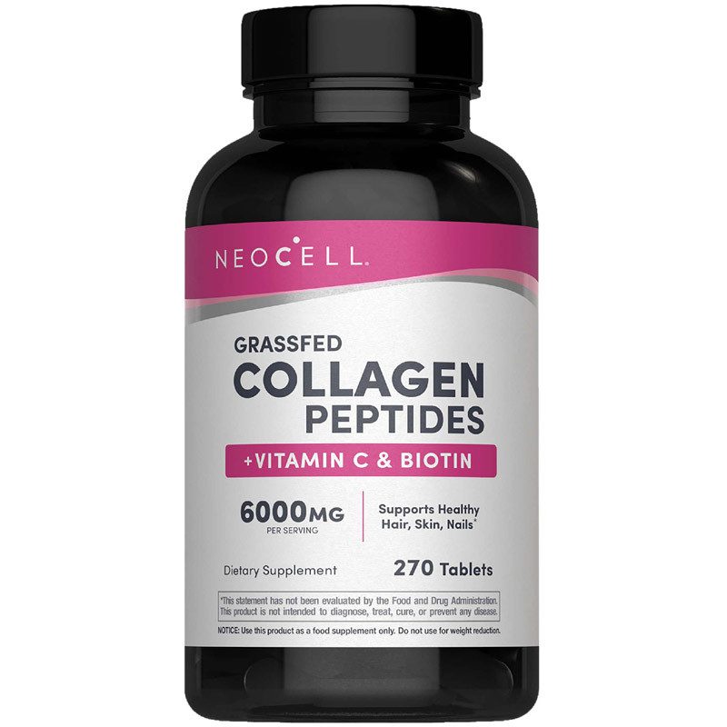 NEOCELL Grassfed COLLAGEN PEPTIDES +witamina c i biotyna 270 tabletek