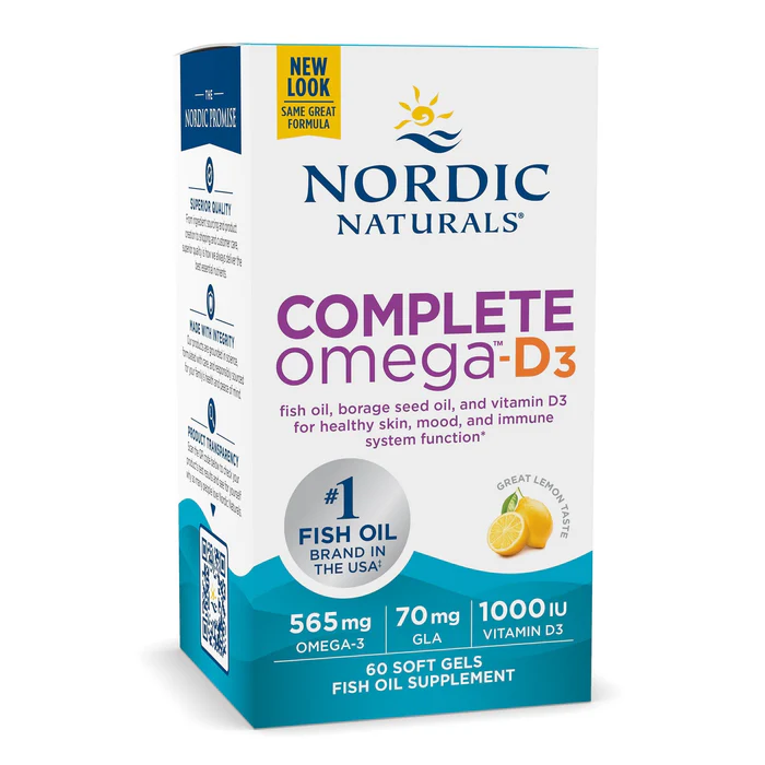 NORDIC NATURALS COMPLETE  Omega-D3 60 soft gels