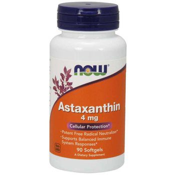 NOW FOODS Astaksantyna (Astaxanthin) 4mg 90softgels
