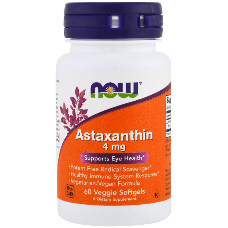 NOW FOODS  Astaxanthin 4 mg 60 vcaps