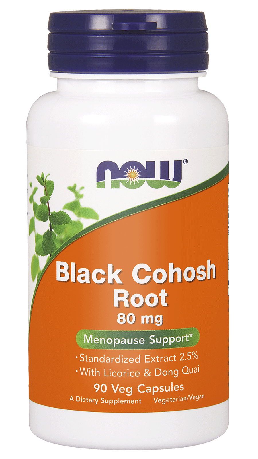 NOW FOODS Black Cohosh Root, Pluskwica Groniasta 80 mg 90 vcap