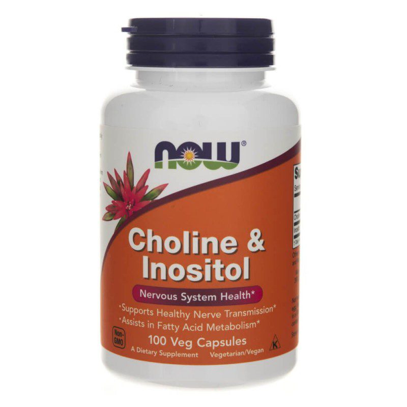 NOW FOODS Choline & Inositol 500MG 100vkaps