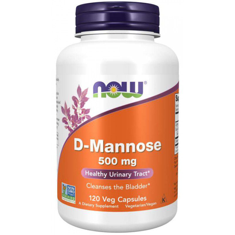NOW FOODS D - Mannose 500 mg 120 vcaps