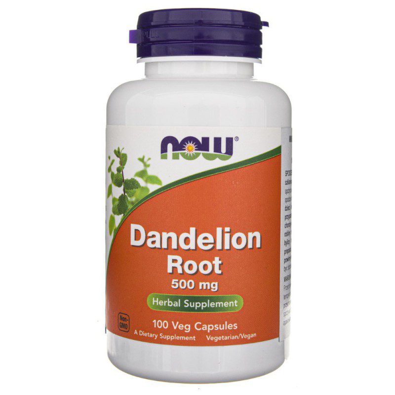 NOW FOODS Dandelion Root 500 mg 100 vcaps