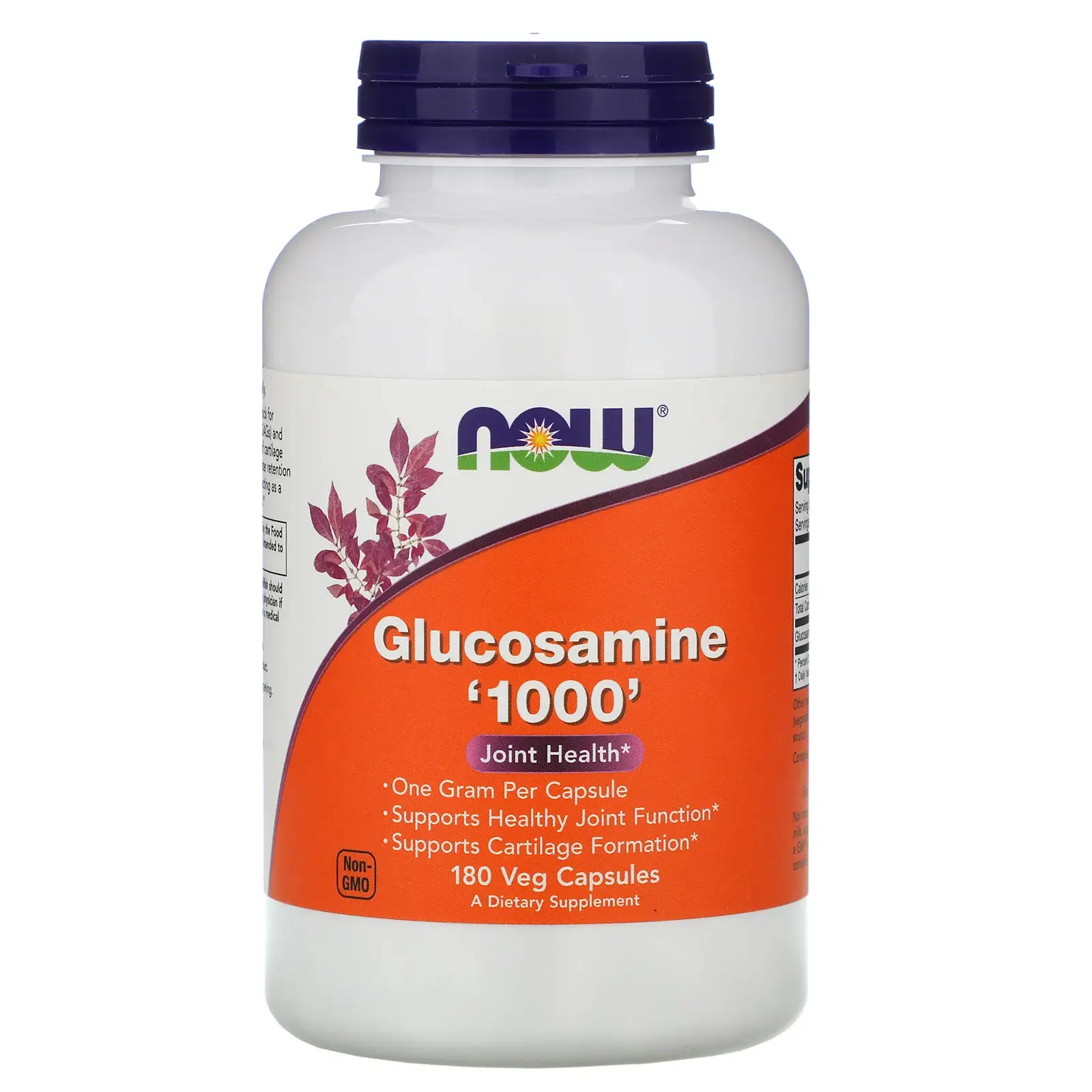 NOW FOODS Glucosamine 1000 mg,  Glukozamina 180 vcap