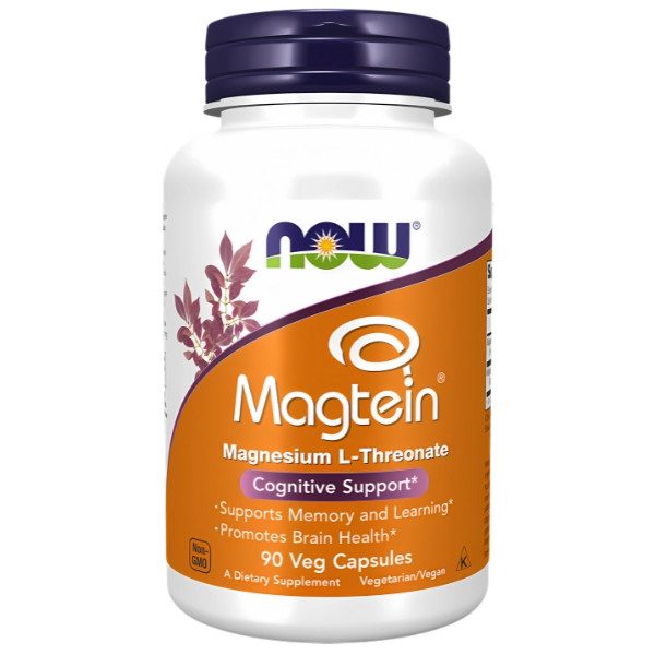 NOW FOODS Magtein, Magnesium L-Threonate 90 veg cap