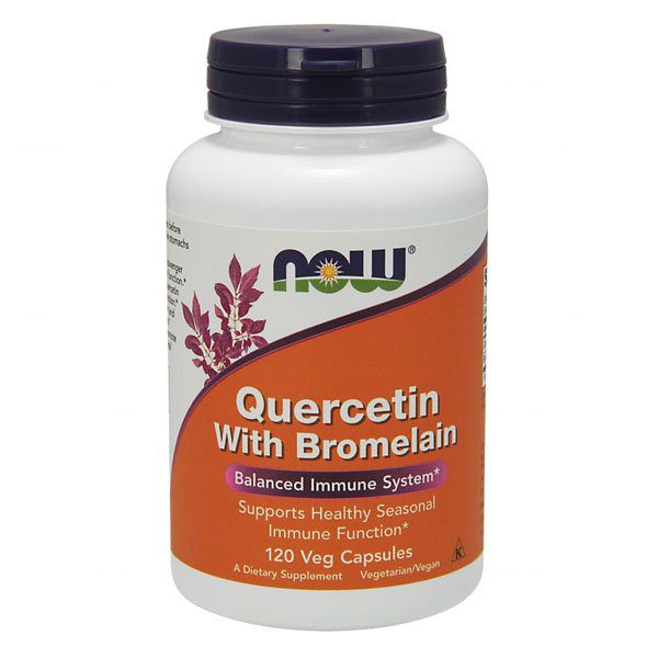 NOW FOODS Quercetin with Bromelain 120 veg capsules