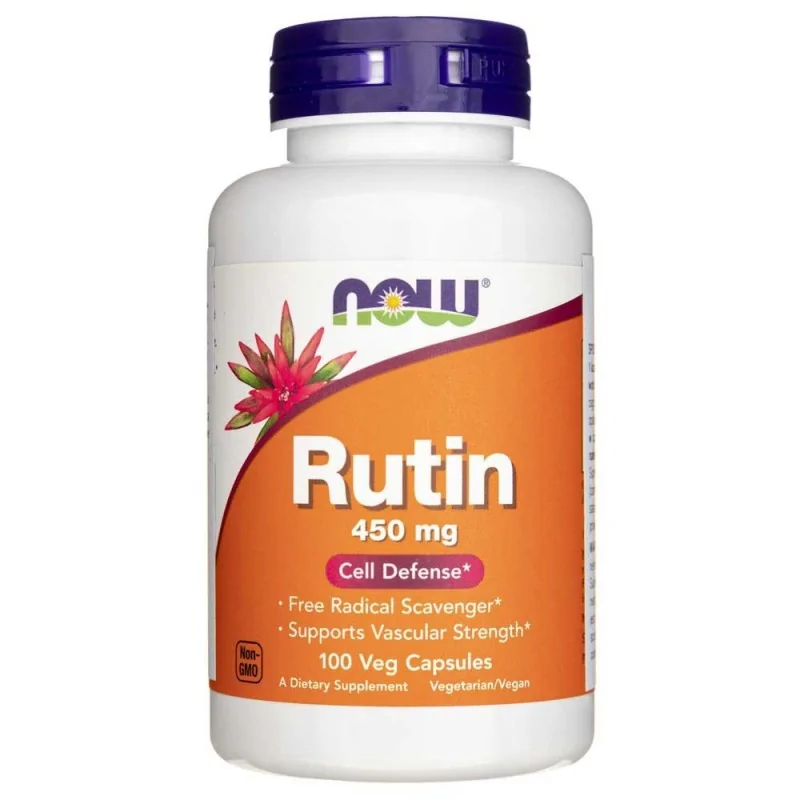 NOW FOODS Rutin,  Rutyna 450 mg 100 vcap