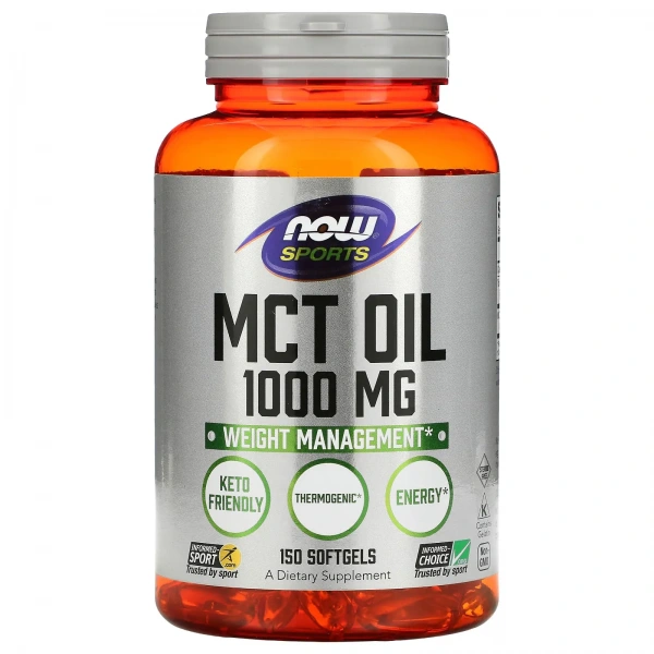 NOW FOODS MCT Olej 1000mg 150 kapsułek