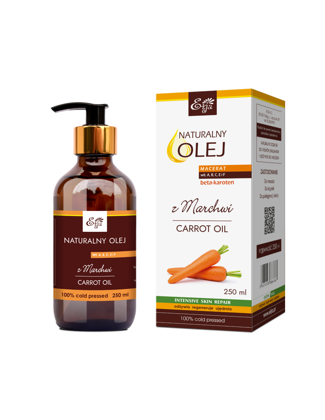 ETJA Olej Macerat z korzenia Marchwi 250 ml