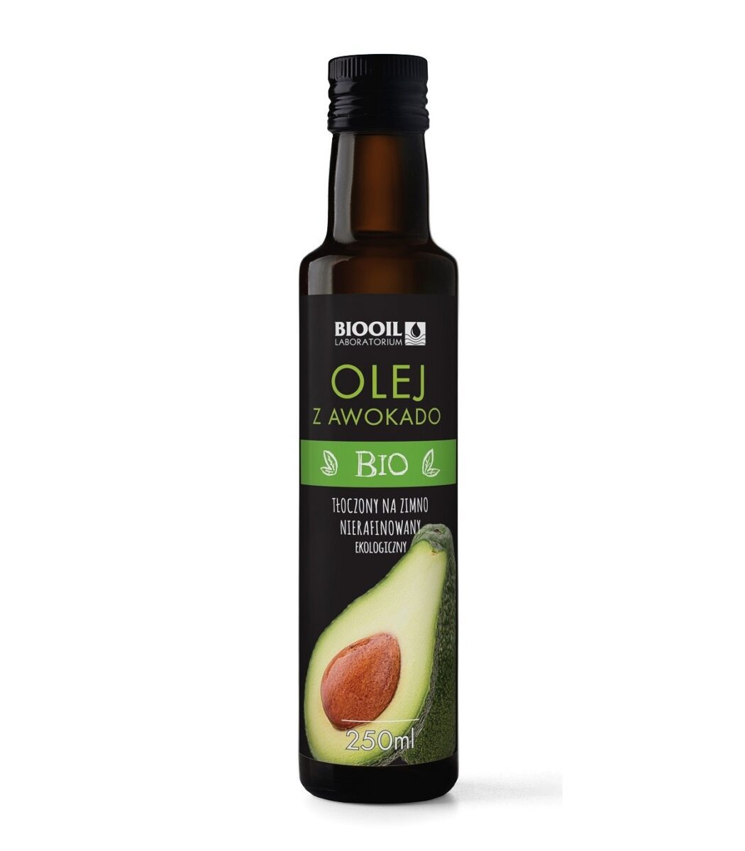 BIOOIL Olej Awokado, tłoczony na zimno nierafinowany 250 ml