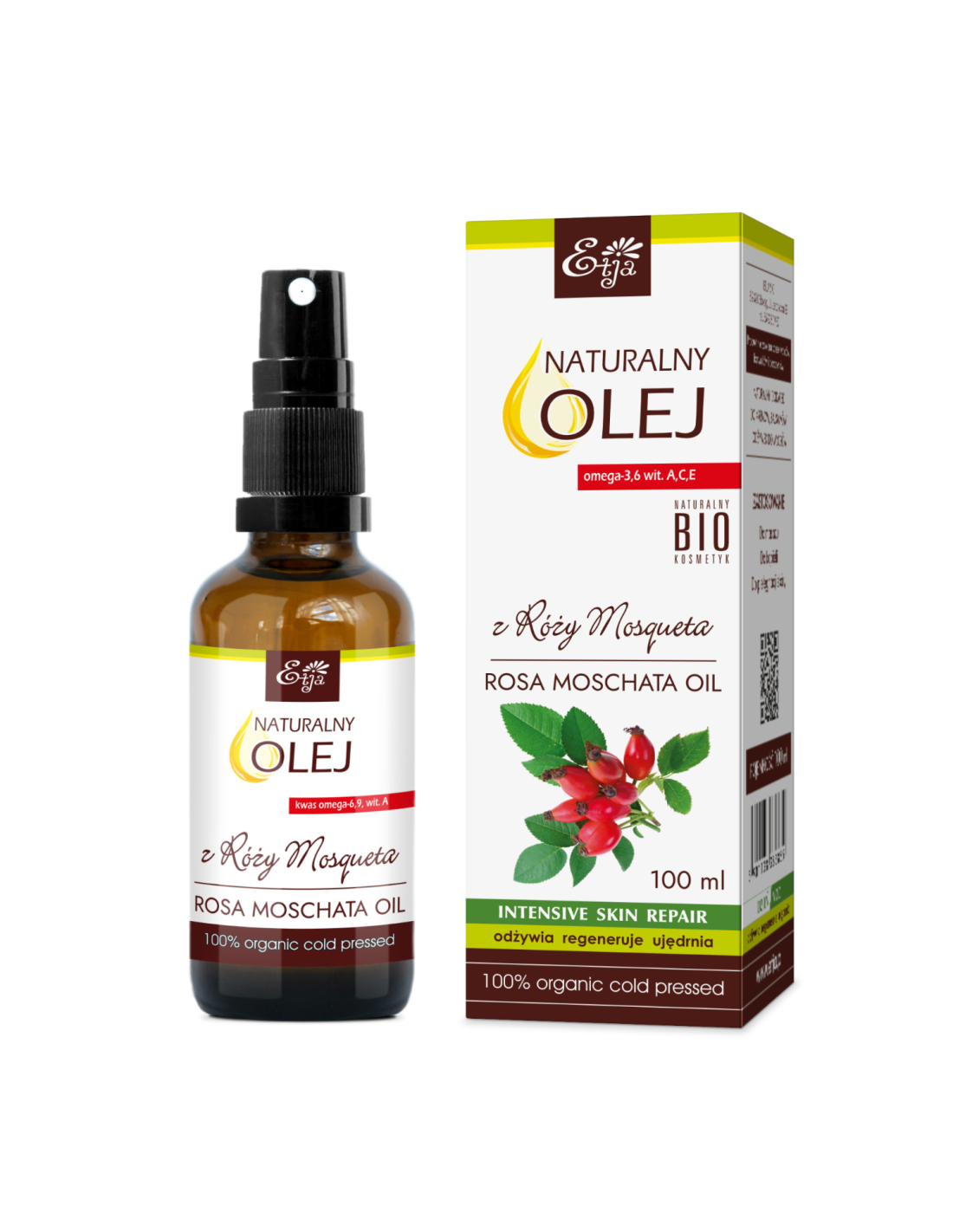ETJA Olejek z Róży Mosqueta EKO 100ml
