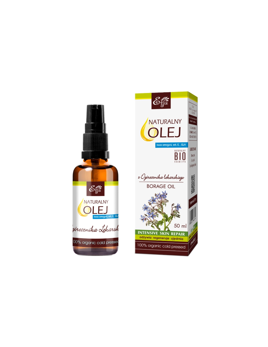 ETJA Olej z Ogórecznika Lekarskiego BIO 50ml